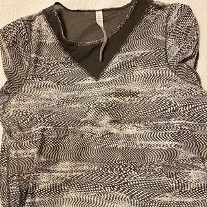 Lululemon Brown Athletic Printed Tshirt